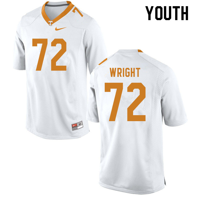 Youth #72 Darnell Wright Tennessee Volunteers College Football Jerseys Sale-White